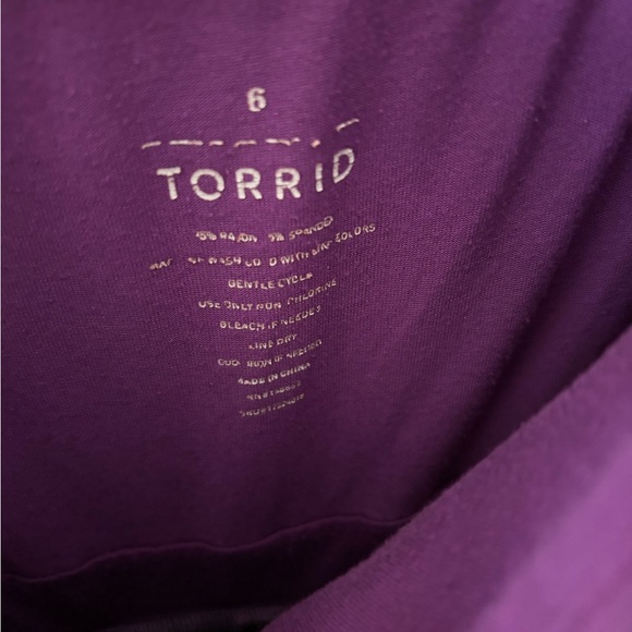 Torrid Purple Maxi Dress Size 6 Plus Size Pockets - Picture 4 of 13